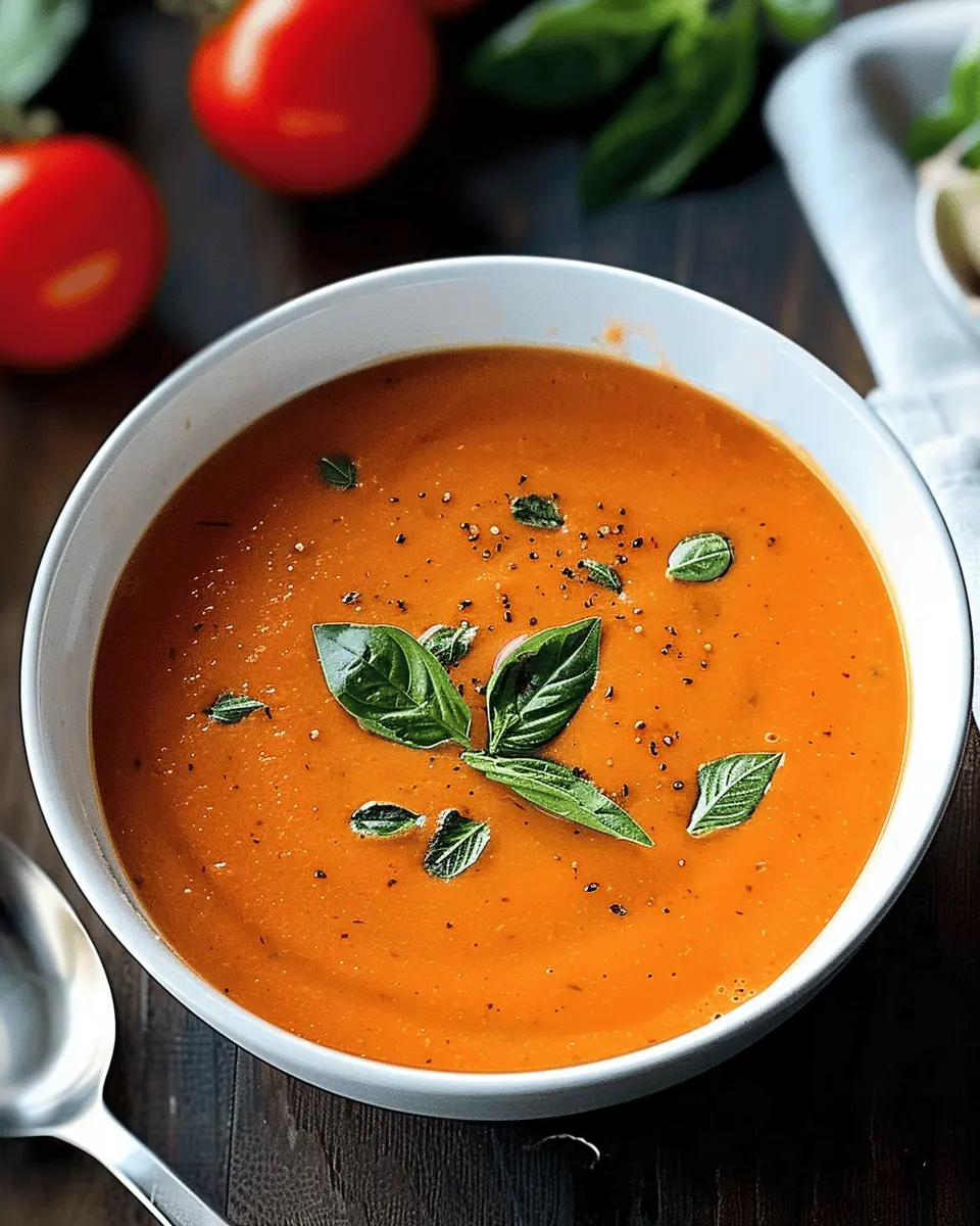 Tomato Soup with Coconut Milk and Lemongrass: A Creamy Delight
