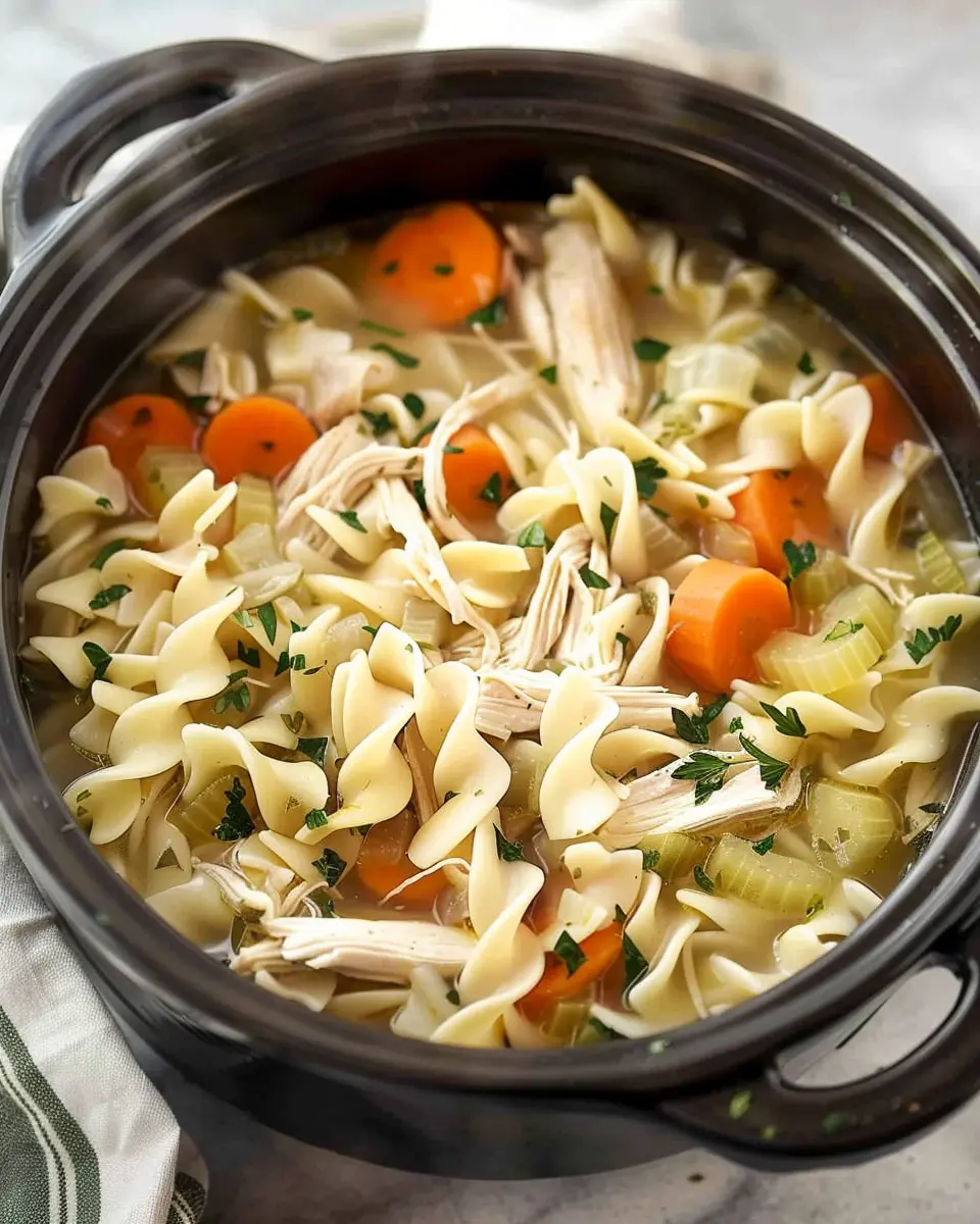 Slow Cooker Chicken Noodle Soup: The Easy Comfort Meal You’ll Love