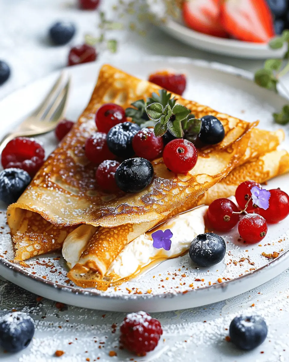 Carrot Cake Vegetable Crepes: A Delightful Twist with Berries