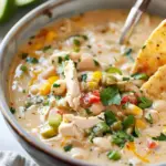 Savory Crockpot White Chicken Chili Soup