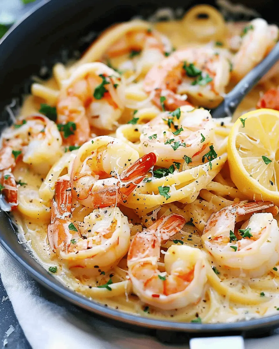 Creamy Parmesan Shrimp Pasta: Easy Indulgence for Dinner at Home