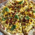Vegan Creamed Corn Pizza