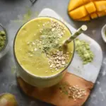 Mango Banana Matcha Smoothie