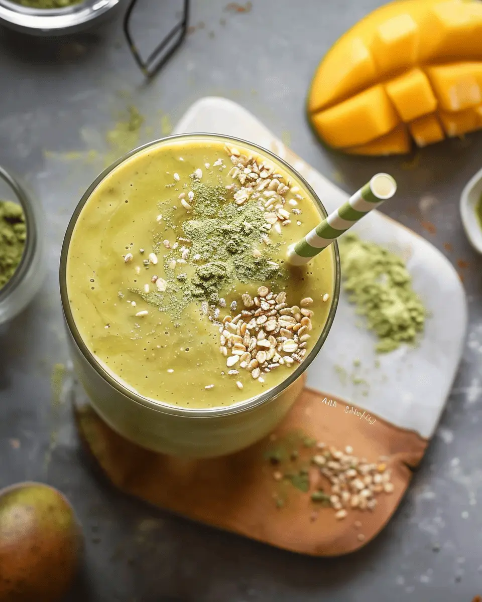 Mango Banana Matcha Smoothie: Easy Energizing Delight for You