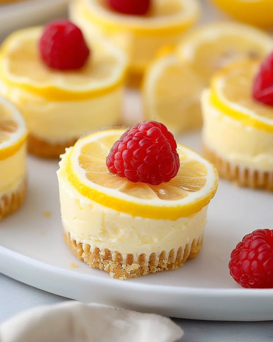 Mini Lemon Cheesecakes: Indulgent Bites of Fresh Flavor