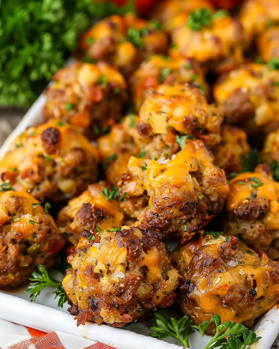 Cheesy Sausage Stuffing Balls – Easy Comfort Food for All