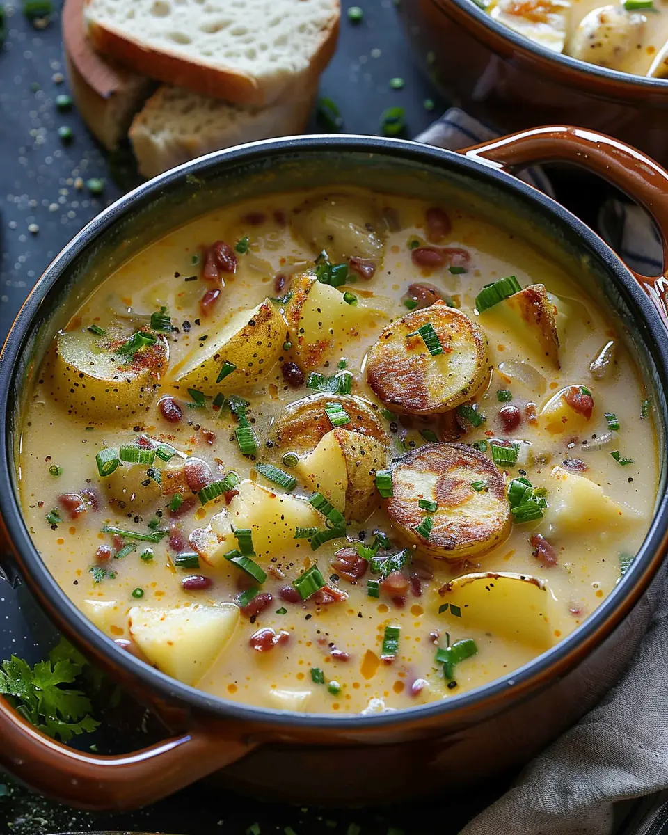 Cajun Potato Soup: Easy Recipe with Turkey Bacon and Chicken Ham