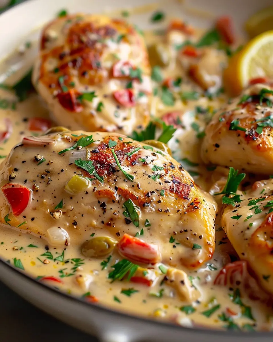 Creamy Pepperoncini Chicken Skillet: A Comforting Delight
