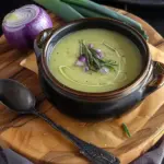 Simple Leek and Red Onion Soup