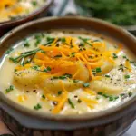 Cheddar Garlic Herb Potato Soup