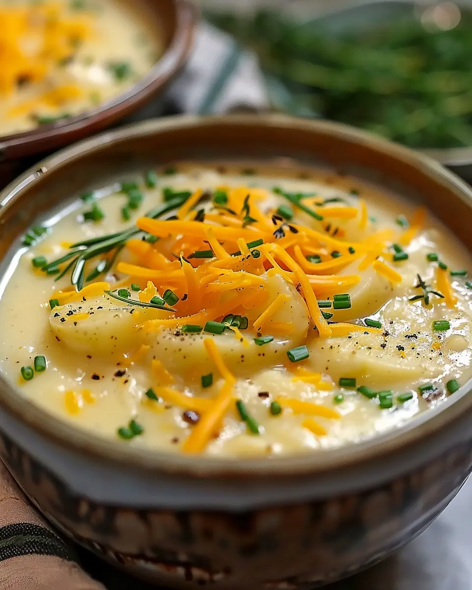 Cheddar Garlic Herb Potato Soup: Easy and Delicious Comfort Food