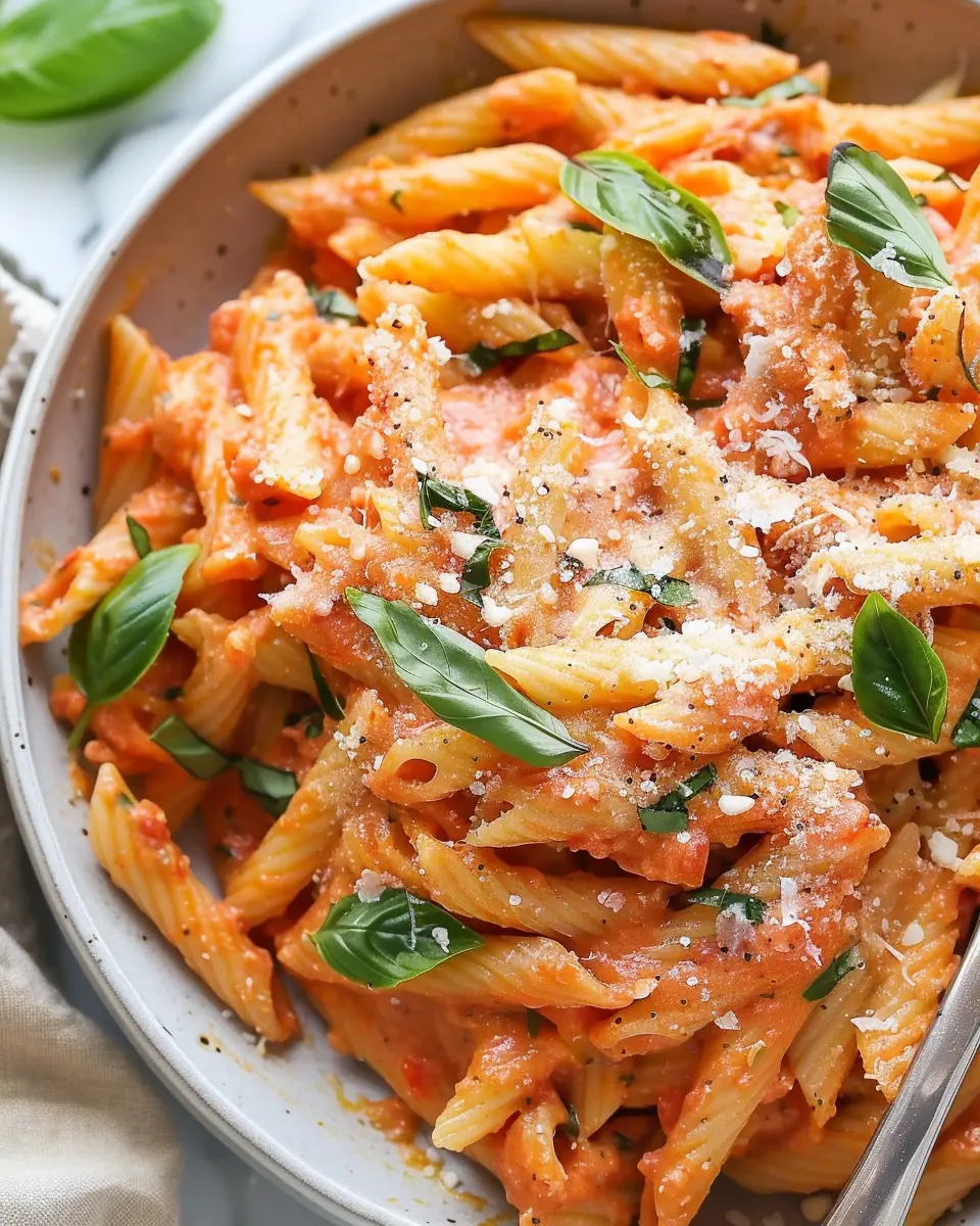 One-Pot Tomato Basil Pasta: Easy Comfort with Ricotta &amp; Turkey Bacon