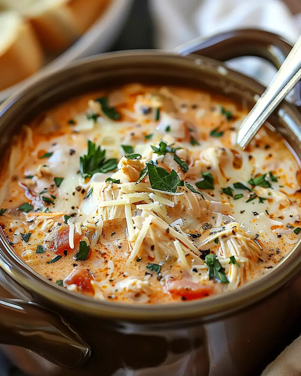 Crock Pot Creamy Chicken Parmesan Soup: Easy Comfort Food Delight