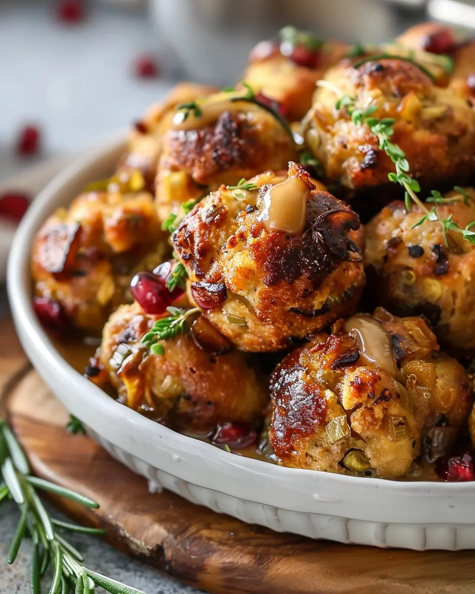 Thanksgiving Stuffing Balls: Easy and Delicious Turkey Bacon Treats