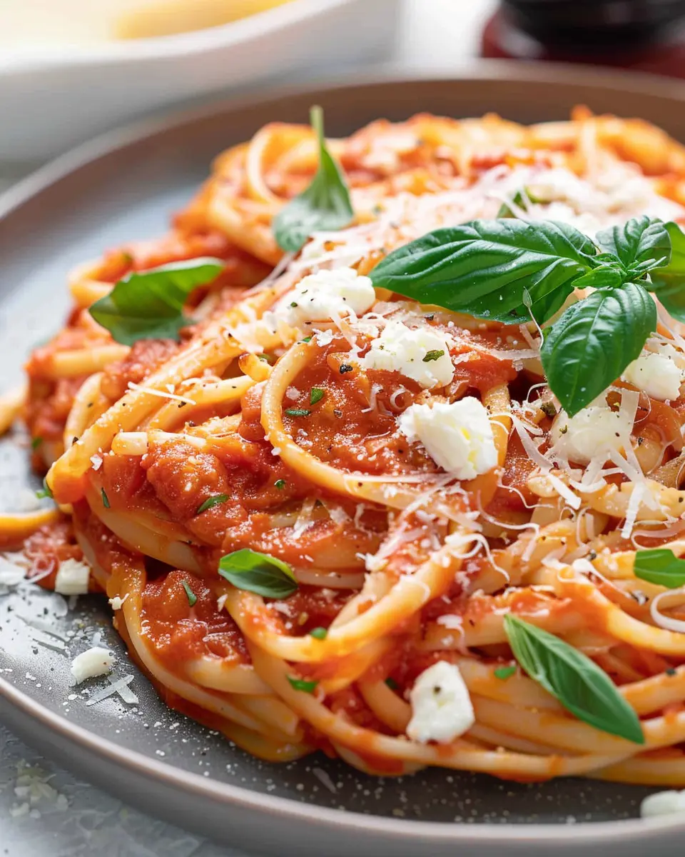 Tomato Pasta Sauce with Cream cheese