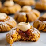 Pumpkin Cream Cheese Thumbprint Cookies