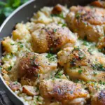 One-Pan Creamy Parmesan Chicken & Rice