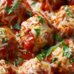 Slow Cooker Chicken Parm Meatballs