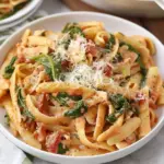 Creamy Spinach Tomato Pasta