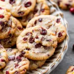 Chewy Christmas Cranberry Orange Cookies