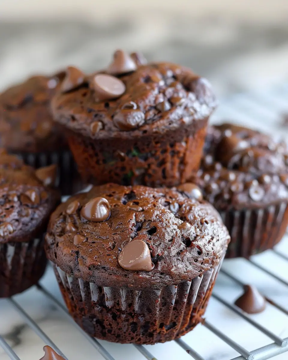 Double Chocolate Zucchini Muffins: Indulgent &amp; Guilt-Free Treats