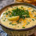 Cheddar Garlic Herb Potato Soup