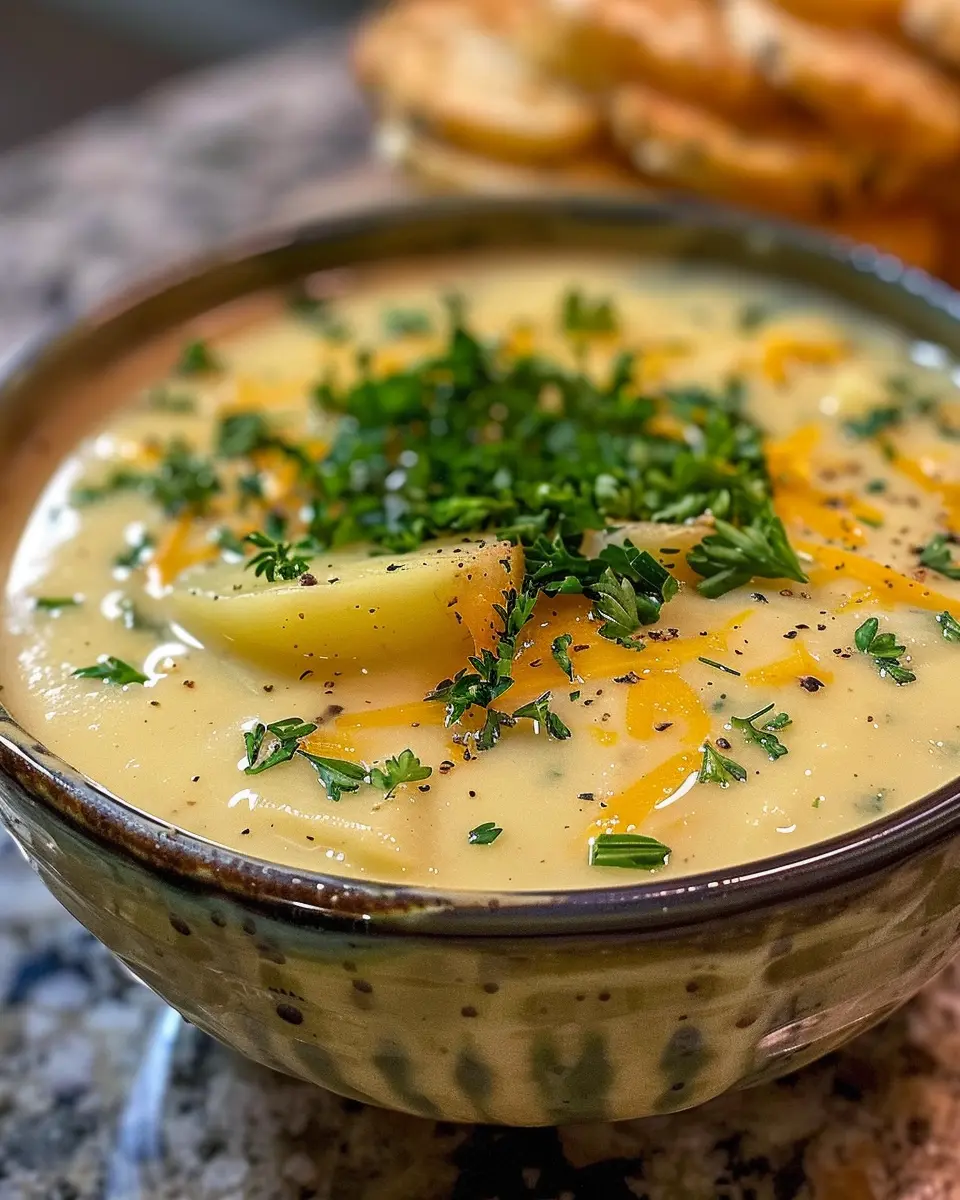 Cheddar Garlic Herb Potato Soup: The Best Comfort Food Recipe