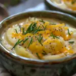 Cheddar Garlic Herb Potato Soup
