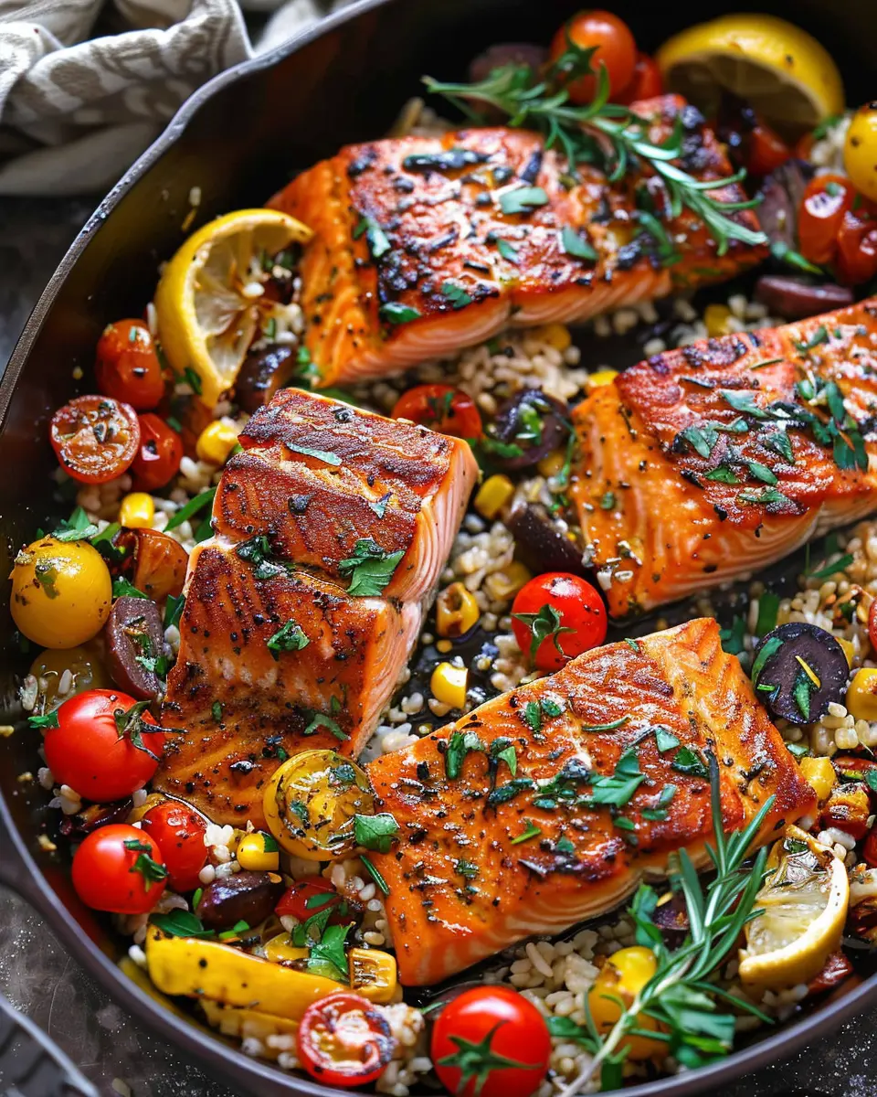 One-Pan Mediterranean Salmon: Easy, Healthy, and Flavorful Dinner