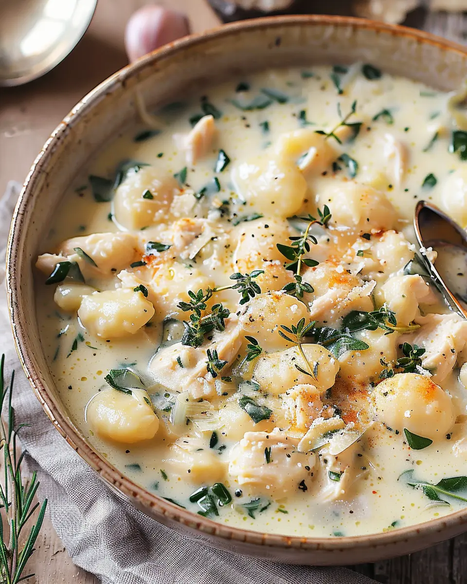 Creamy Chicken and Gnocchi Soup: Indulgent Comfort in a Bowl