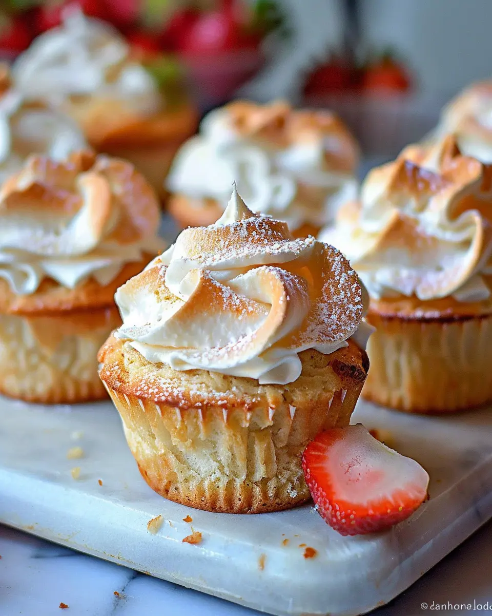 Bourbon Strawberry Angel Food Cupcakes: The Indulgent Treat You Need