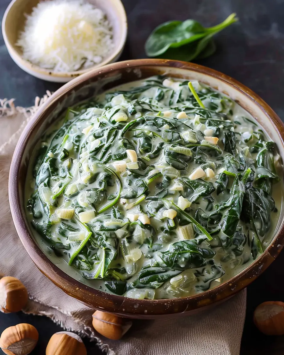 Creamed Spinach with Water Chestnuts: A Delightfully Creamy Twist