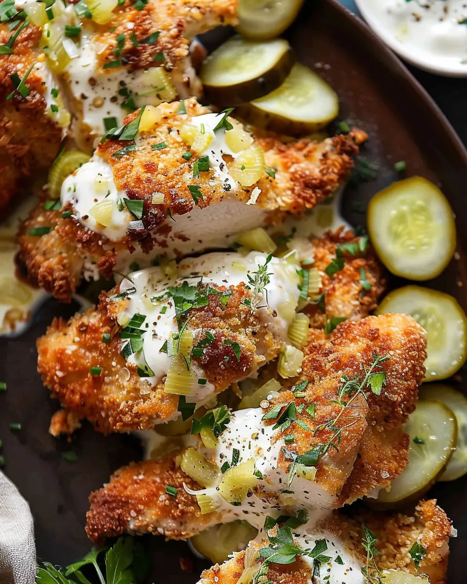 Dill Pickle Parmesan Chicken Recipe: Juicy Flavor with Turkey Bacon