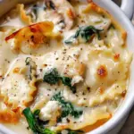 Creamy White Lasagna Soup with Veggies