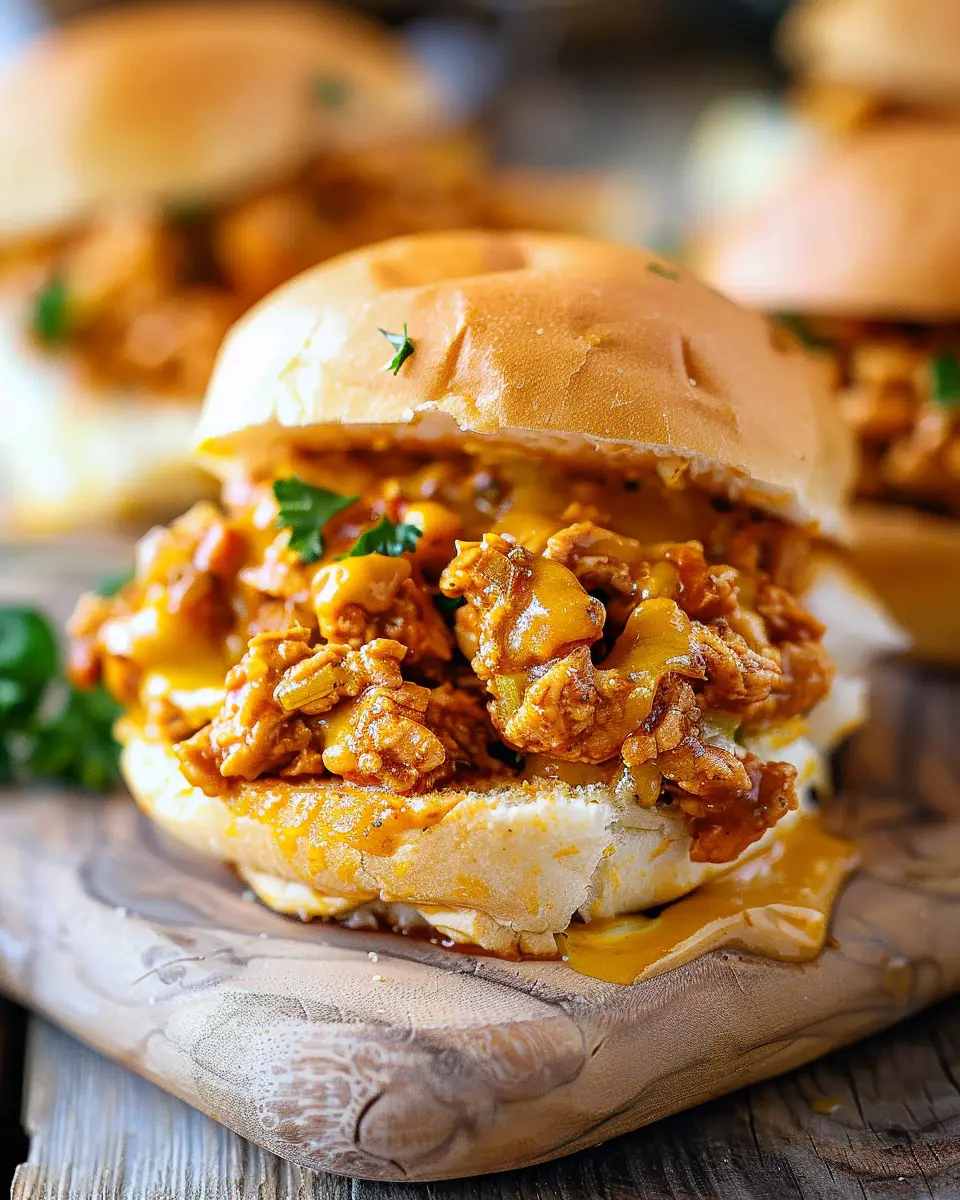 Cajun Chicken Sloppy Joes: Indulgent Flavor with Creamy Cheese Sauce