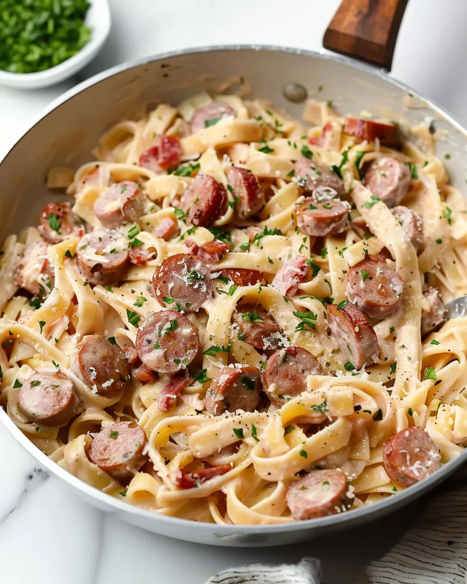 Creamy Smoked Sausage Pasta Recipe: Indulgent Comfort Food Delight
