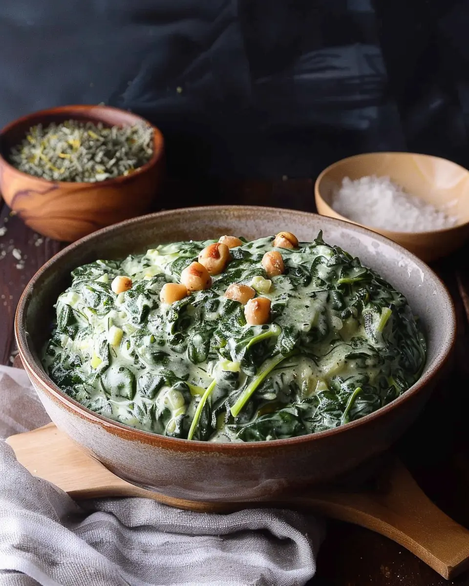 Creamed Spinach with Water Chestnuts: A Deliciously Easy Side Dish