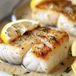 Baked Cod in Coconut Lemon Cream Sauce
