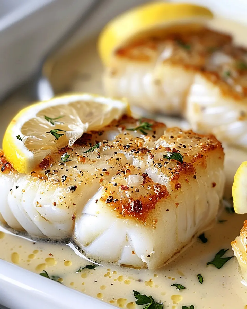 Baked Cod in Coconut Lemon Cream Sauce: A Deliciously Easy Recipe