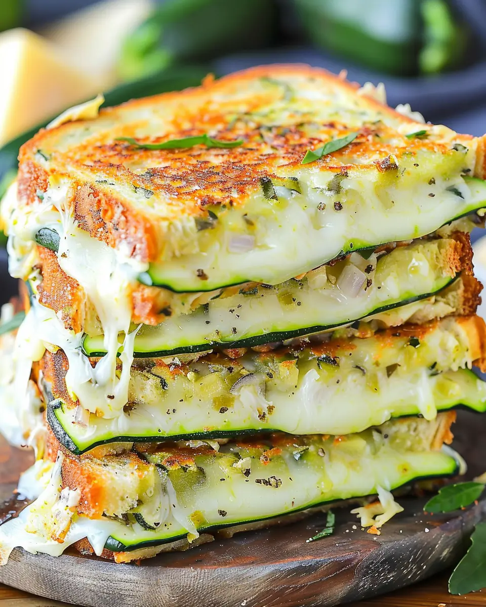 Zucchini Grilled Cheese: The Best Comfort Food with Turkey Bacon