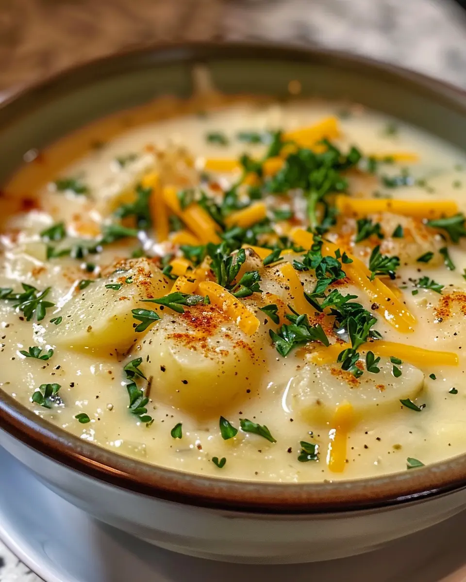 Cheddar Garlic Herb Potato Soup: The Best Comforting Recipe