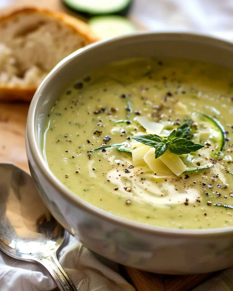 Creamy Zucchini Soup: Easy Comfort Food with Turkey Bacon Twist