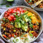 Easy Taco Rice Bowl