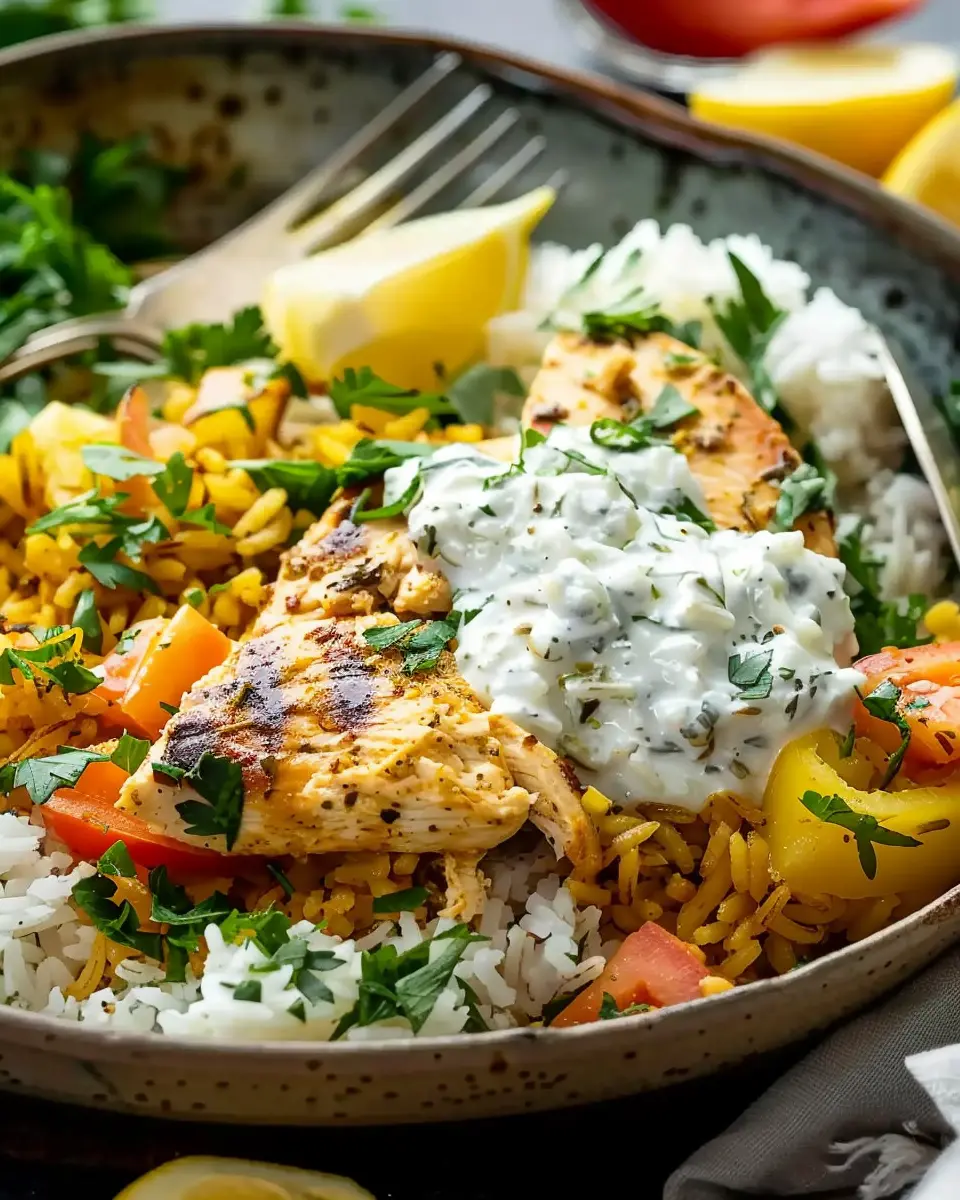 Dump-and-Bake Chicken Tzatziki with Rice: Easy Family Delight