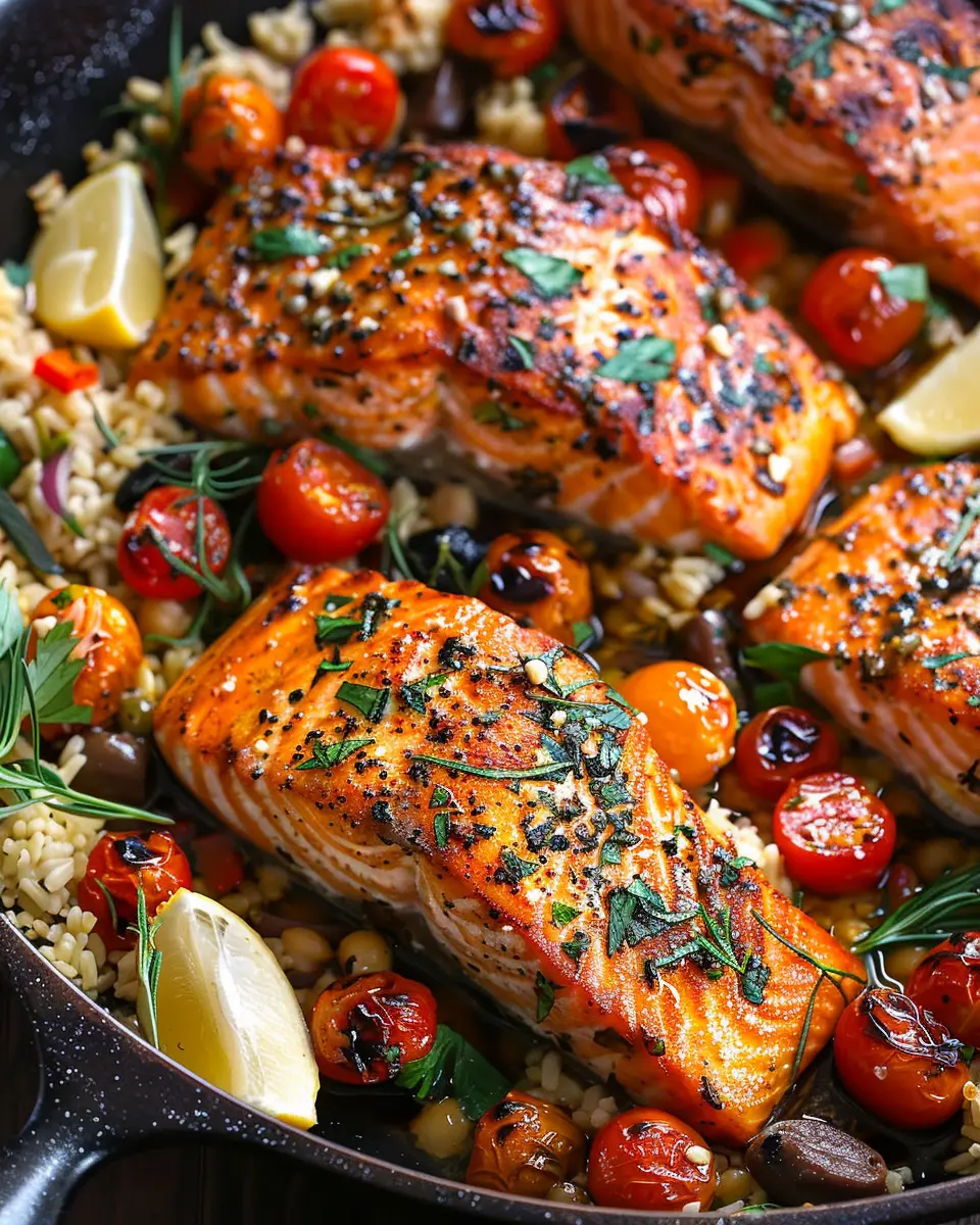one-pan Mediterranean salmon: Easy and Flavorful Weeknight Meal