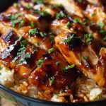 Honey BBQ Chicken Rice