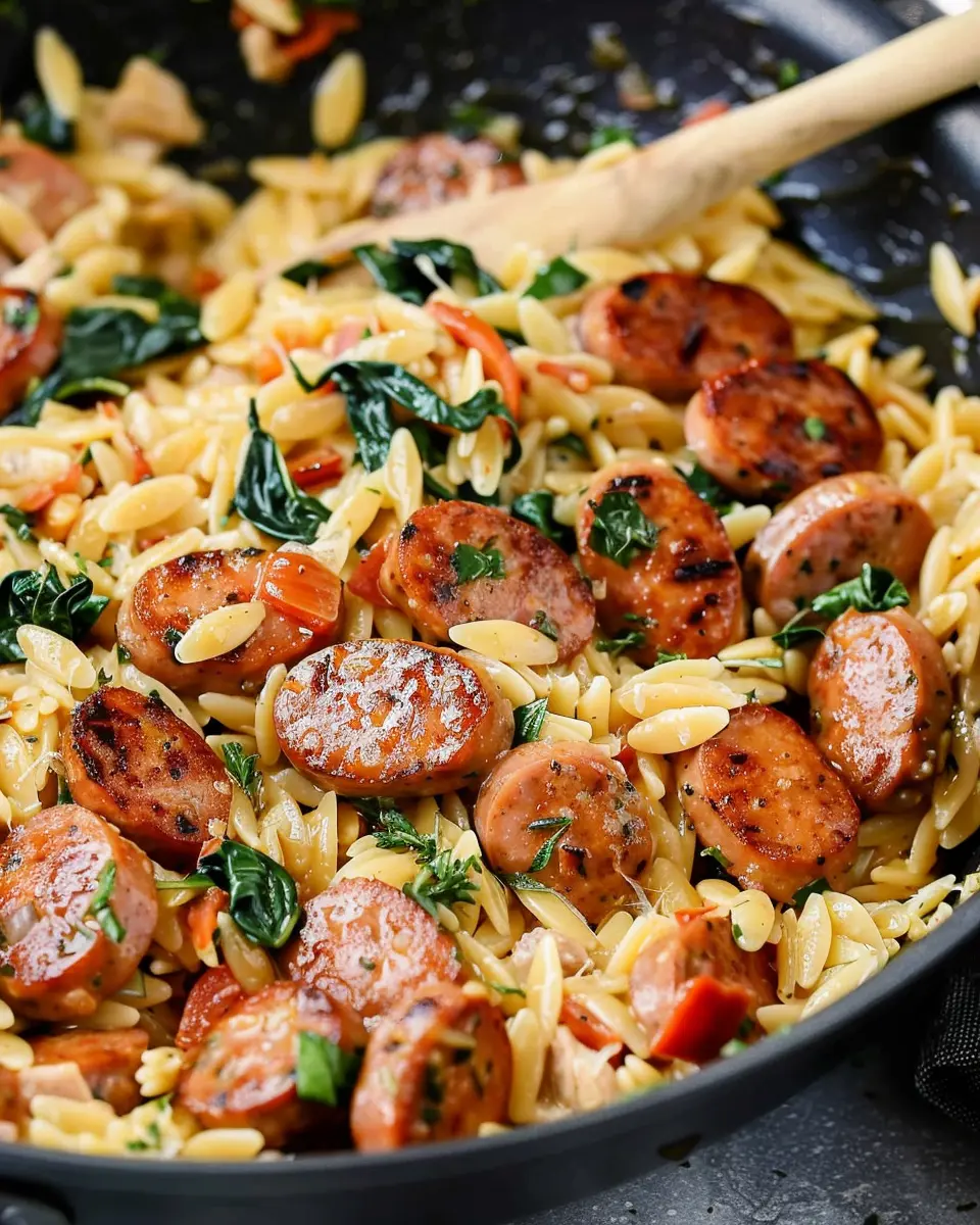 Creamy Chicken Sausage Orzo: A Comforting Culinary Delight