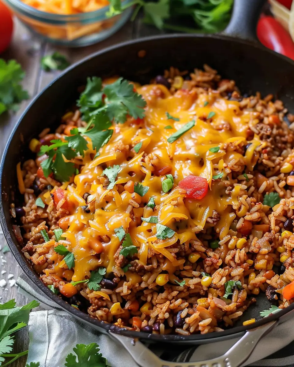 Cheesy Taco Rice Skillet: Easy Comfort Food Your Family Will Love