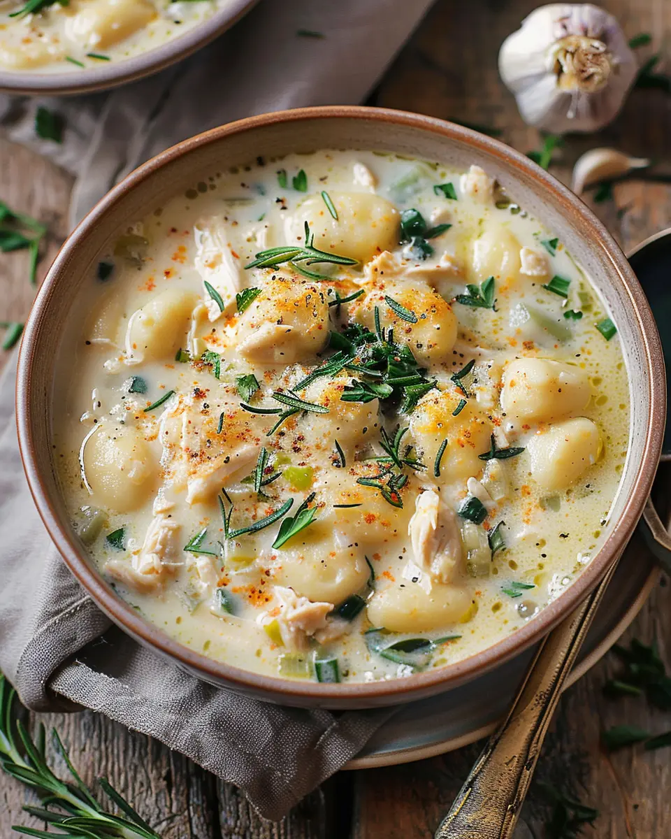 Creamy Chicken and Gnocchi Soup: Indulgent Comfort in a Bowl