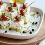 Feta-Spieße mit Gurke